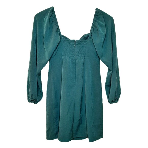 Abercrombie Fitch Dress Dark Green Women Size XSP Petite Mini Square Neckline - Picture 10 of 12